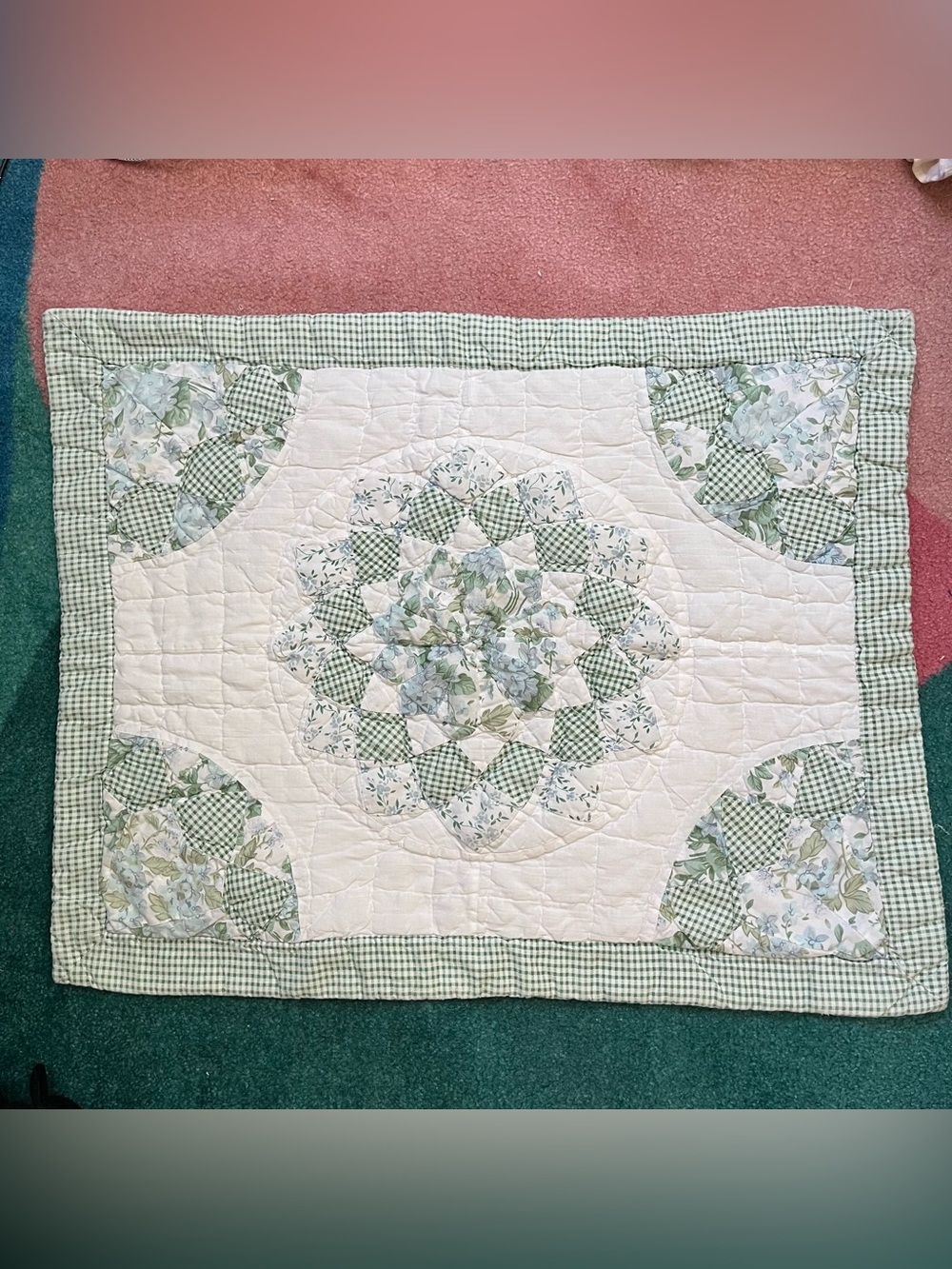 Cottagecore Pillow Case Patchwork Floral Granny Prairie Shabby Chic Dainty Decor